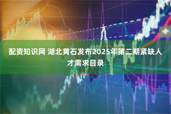 配资知识网 湖北黄石发布2025年第二期紧缺人才需求目录